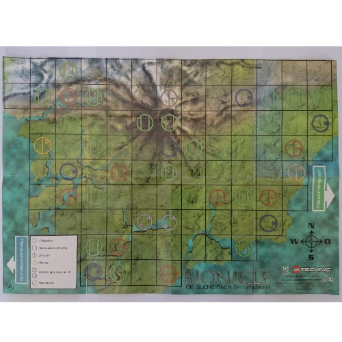 Lego Game Board, Ancient Map of Mata Nui