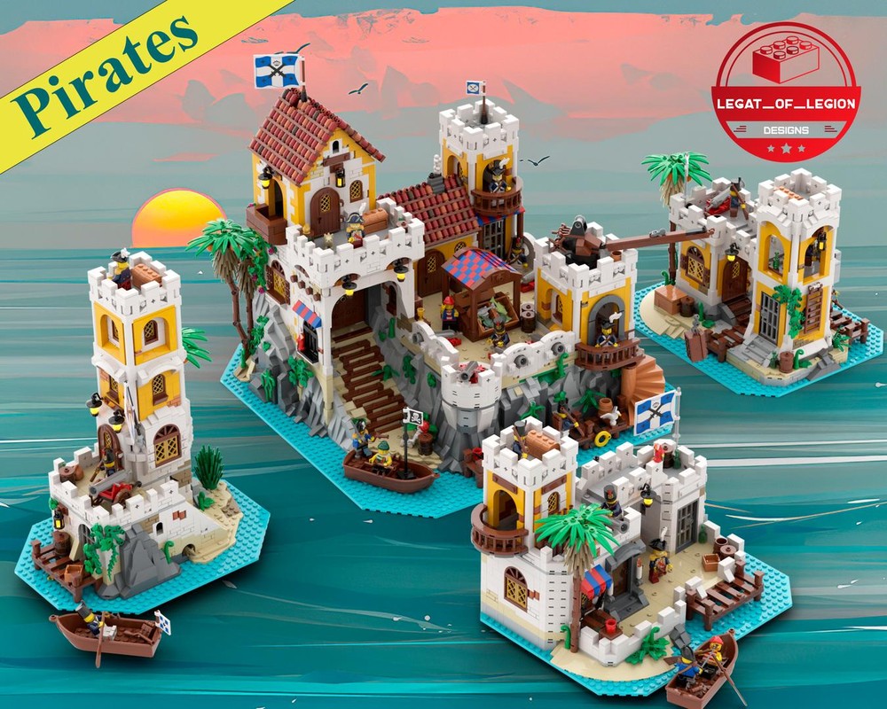 Lego Pirates Imperial Soldiers Bundle (Blue Flags)