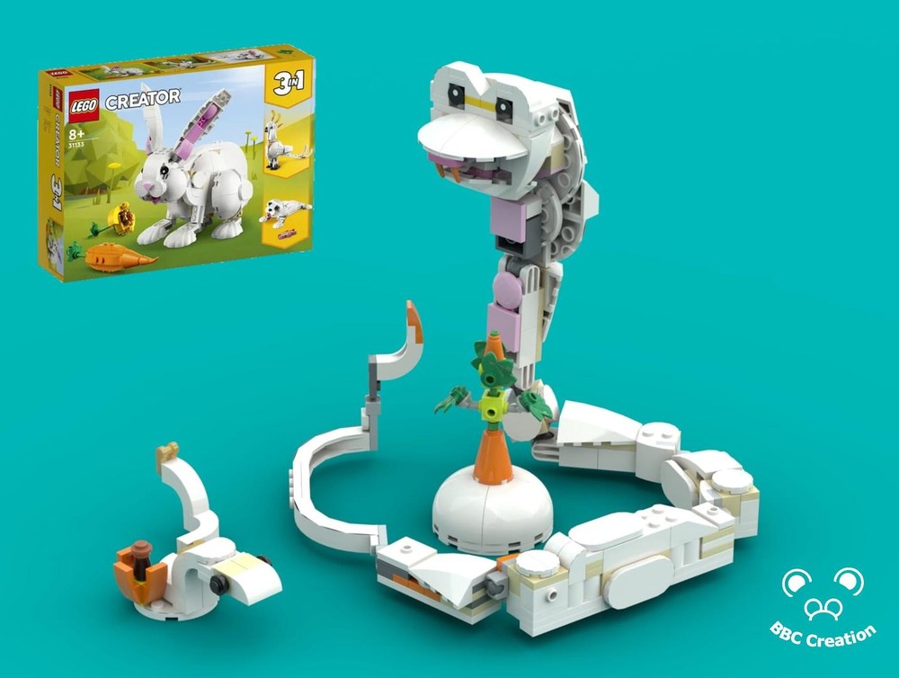 Lego White Snake