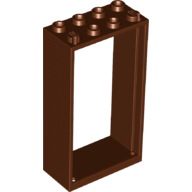 Lego Door Frame 2 x 4 x 6 / Reddish Brown