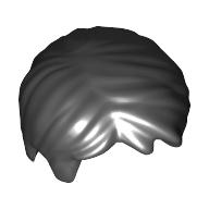 Lego Hair Short, Tousled with Side Part / Black