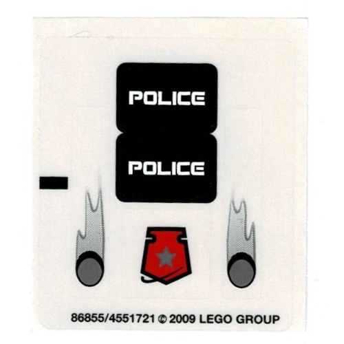 Lego Sticker Sheet for Set 5969-1 / [No Color/Any Color]