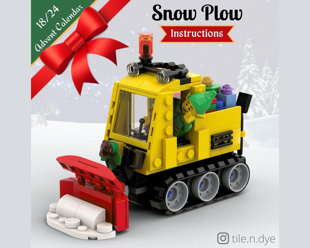 Lego Snow Plow - LEGO CHRISTMAS MOC FREE INSTRUCTIONS