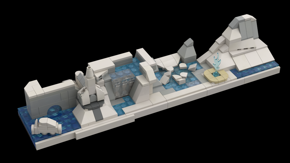 Lego Iceland in winter - Nature Architecture