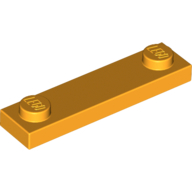 Lego Plate Special 1 x 4 with 2 Studs / Bright Light Orange