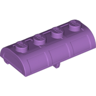 Lego Treasure Chest Lid [Thick Hinge] / Medium Lavender