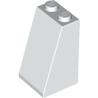 Lego Brick Sloped 75° 2 x 2 x 3 [Solid Studs] / White