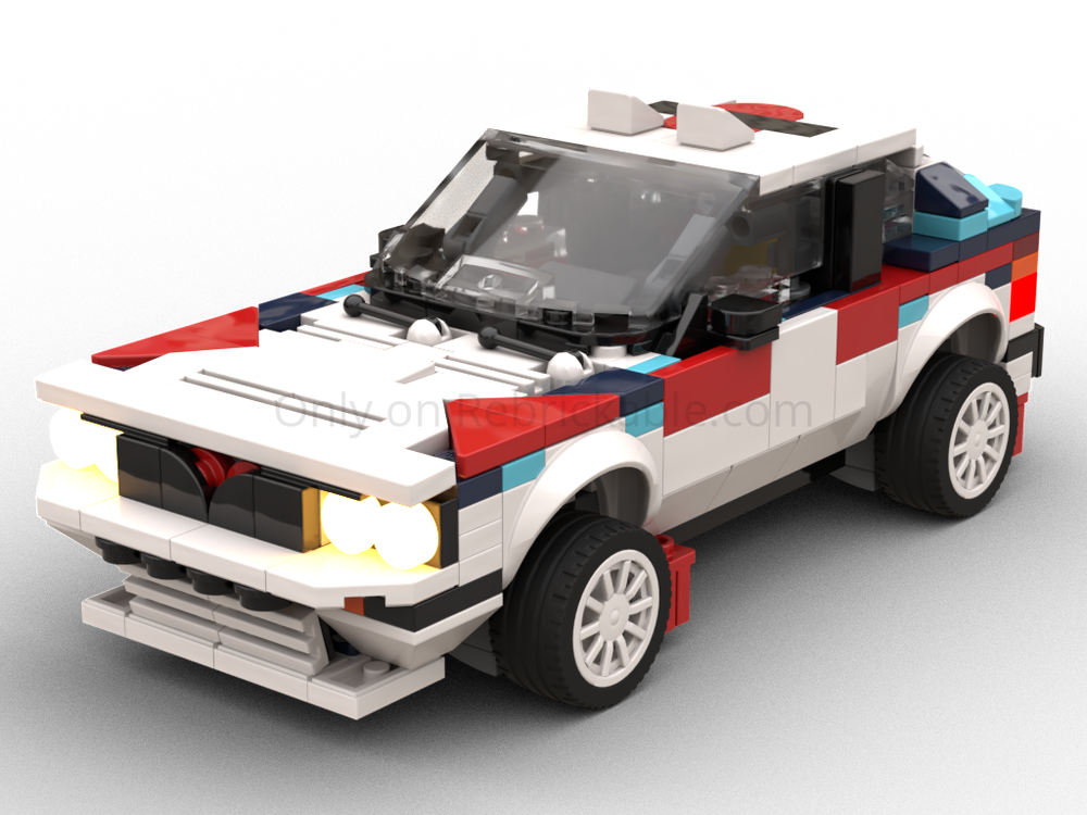 Lego Lancia Delta'88-PORTUGAL Rally [Gravel spec] (LiTE series, class 8V)