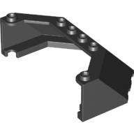 Lego Windscreen 5 x 8 x 2 / Black