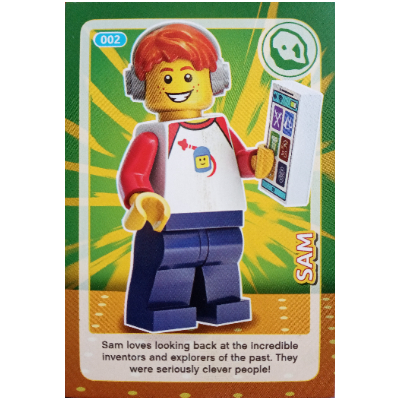 Lego Trading Card, Create the World Incredible Inventions - Sam