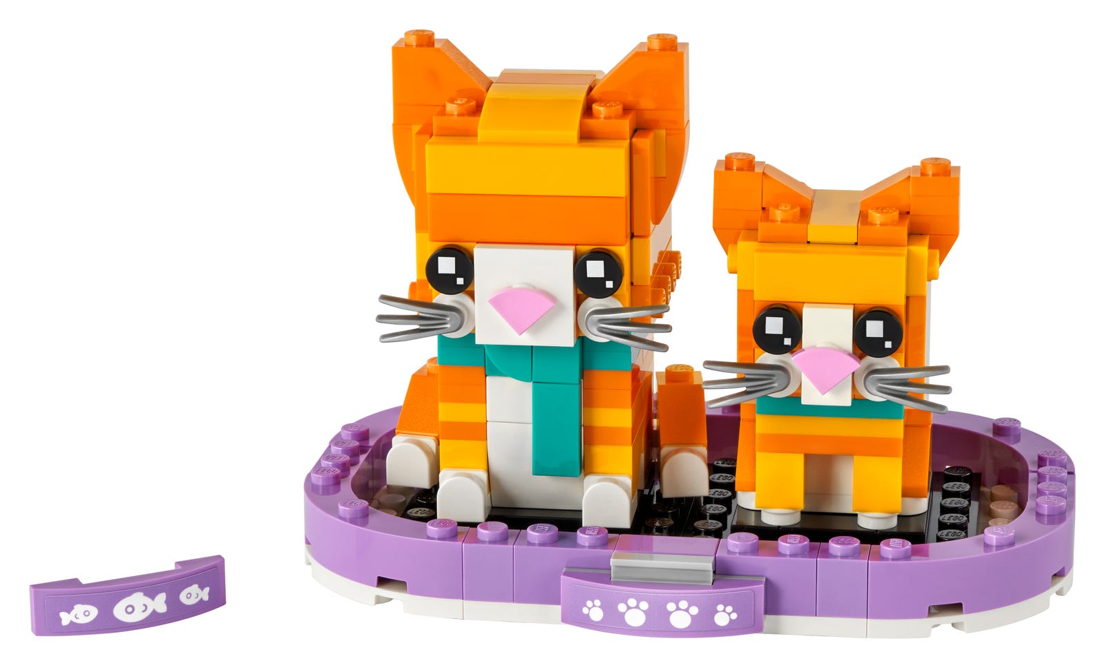 Lego Ginger Tabby and Kitten