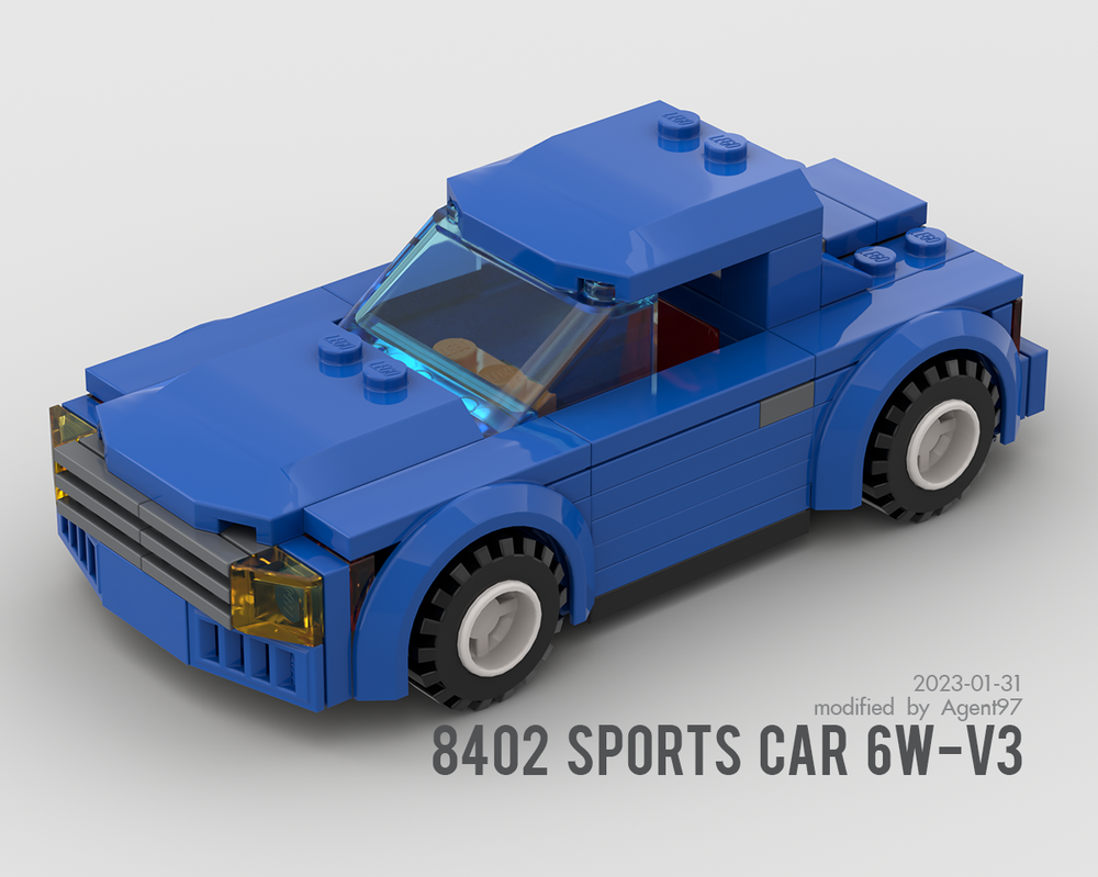 Lego 8402 Sports Car 6-Wide Modification V3