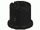 Lego Technic, Shock Absorber 10L Damped, Cylinder Cap / Black