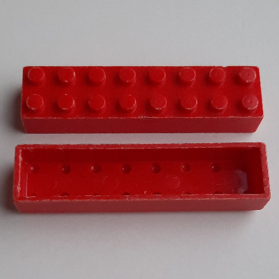 Lego Brick 2 x 8 without Bottom Tubes