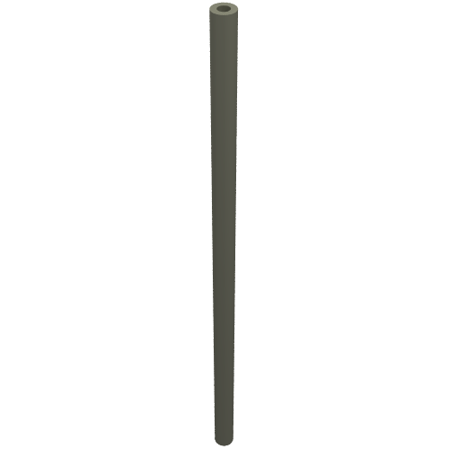 Lego Hose Rigid 3mm D. 10L / 8.0cm / Dark Gray