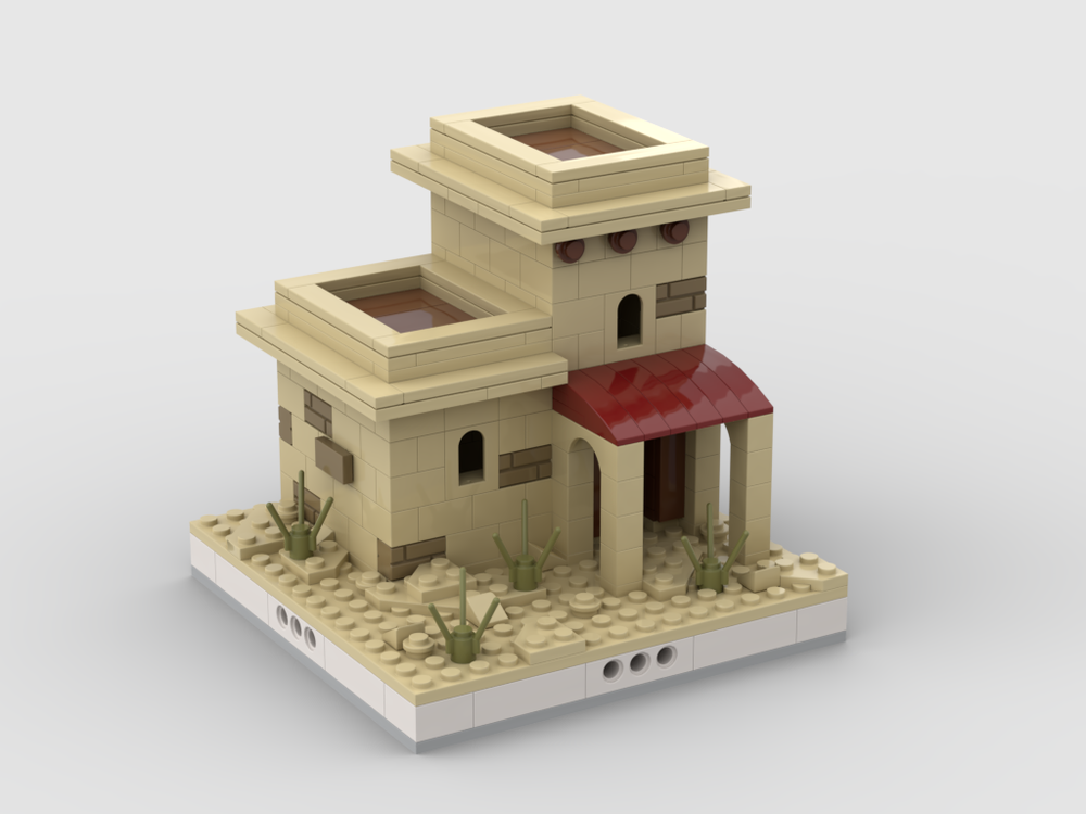 Lego Desert House #9 for a Modular Desert village