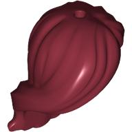 Lego Hair Long, Wavy Across Face / Dark Red