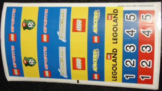 Lego Sticker Sheet for Set 3420-4