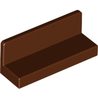 Lego Panel 1 x 3 x 1 / Reddish Brown