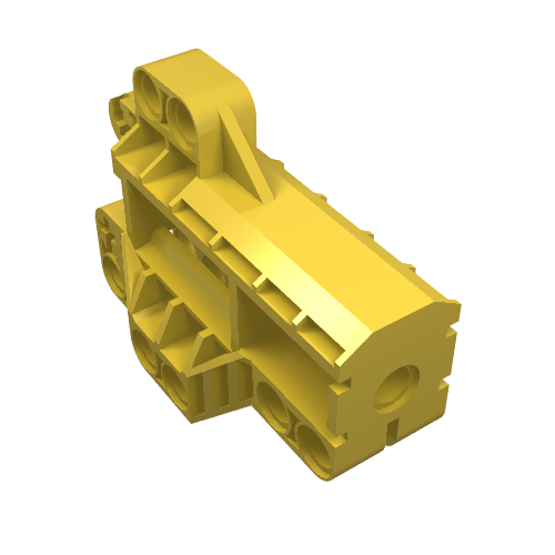 Lego Technic Pin Connector Block 7 x 3 / Yellow