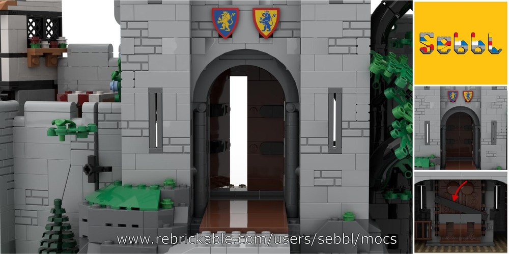 Lego 10305 Castle Doors Modification