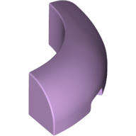 Lego Brick Round Corner 3 x 3 x 1 No Studs / Lavender