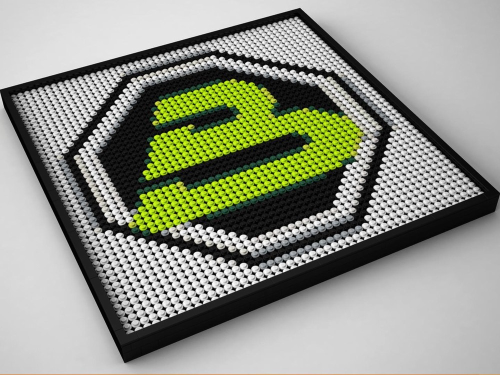 Lego Blacktron Mosaic