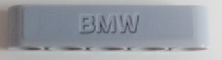 Lego Technic, Liftarm Thick 1 x 5 with Centered 'BMW' Pattern (Sticker) - Set 42063 / Light Bluish Gray