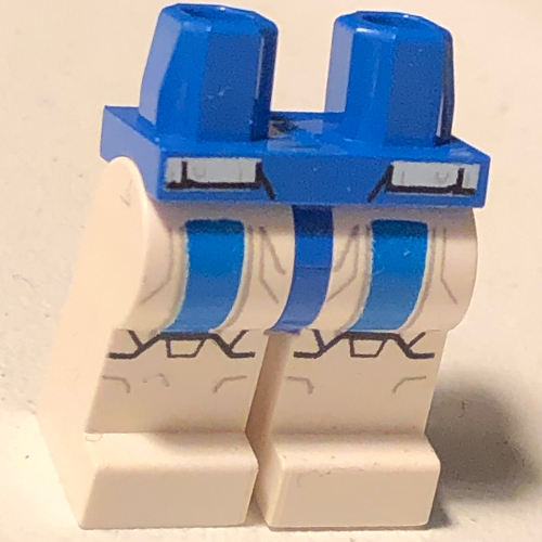 Lego Hips and White Legs with Special Forces Commander Print