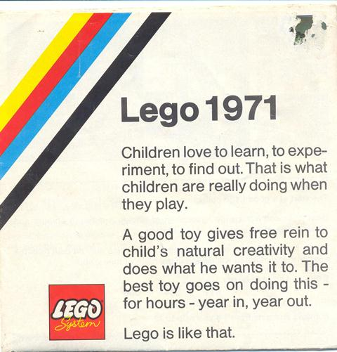 Lego 1971 Medium Overseas (3551-OS)
