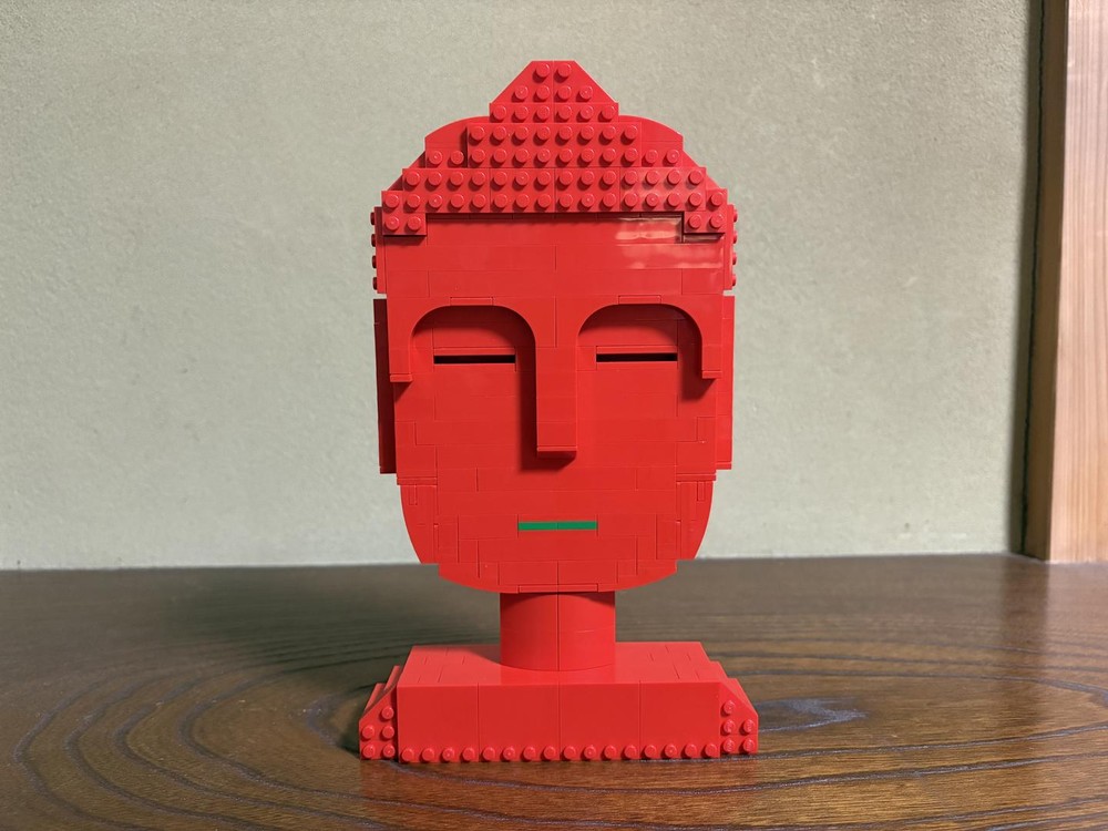 Lego Buddha head