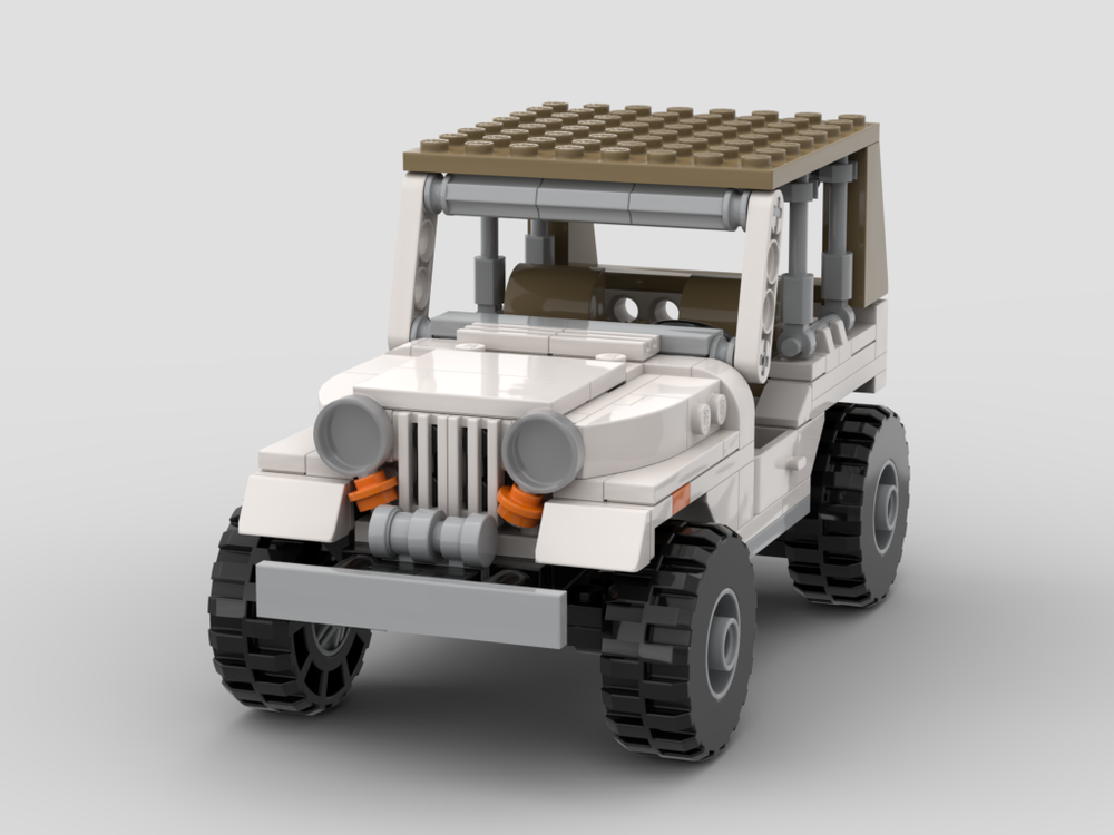 Lego Jeep CJ white