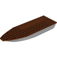 Lego Boat 28 x 8 with Reddish Brown Top [Complete Assembly]