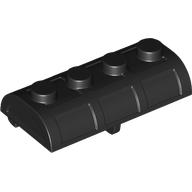 Lego Treasure Chest Lid [Thick Hinge] / Black