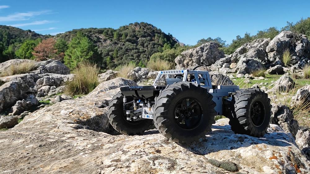 Lego Monster Pickup with 4 BuWizz Motors