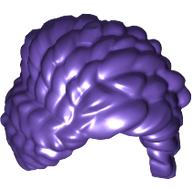 Lego Hair Braided in Knot / Dark Purple