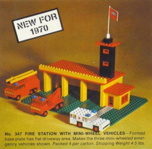 Lego Fire Station with Mini Cars