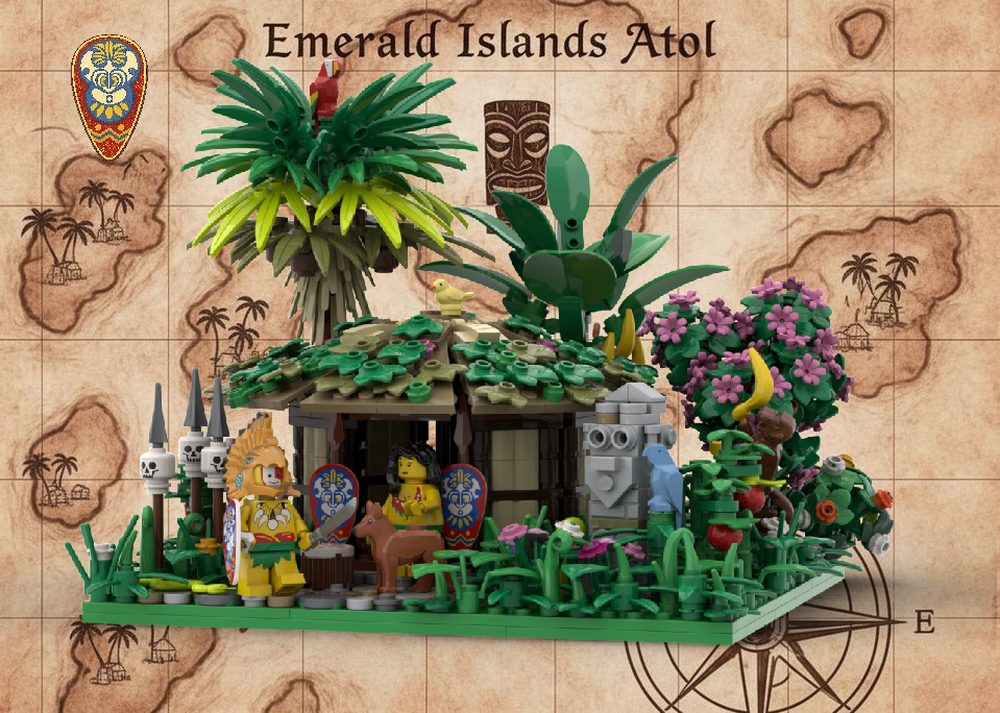 Lego 🏠 THE CHIEF'S DWELLING - Heart of the Emerald Islands Village 🏠