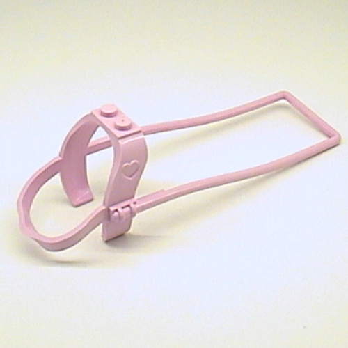 Lego Belville, Animal / Creature Accessory, Horse Harness with Shafts / Bright Pink
