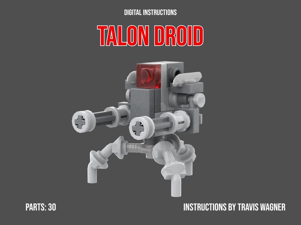 Lego Talon Droid (futruistic style Droideka)