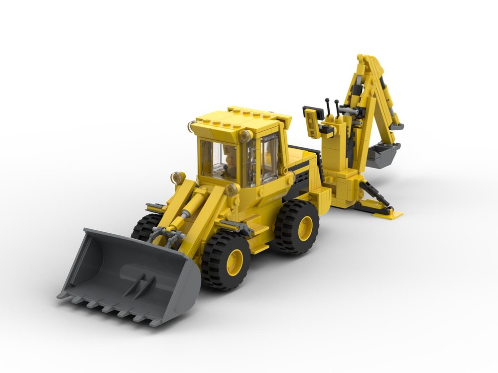 Lego John Deere 544B with Backhoe attachment