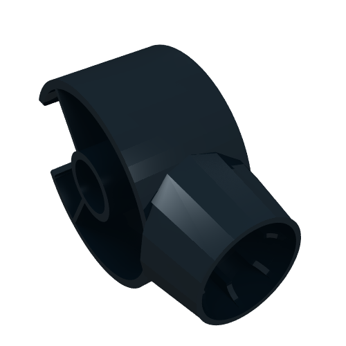 Lego Animal / Creature Body Part, Dinosaur Neck / Tail Ring / Black