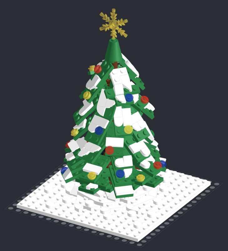 Lego Snowy Christmas Tree