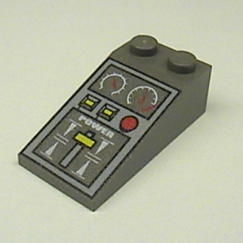 Lego Brick Sloped 18° 4 x 2 with Train Controls Print