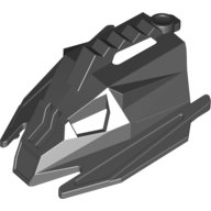 Lego Large Figure Mask Pakari Nuva (Adaptive Armour Style) / Black