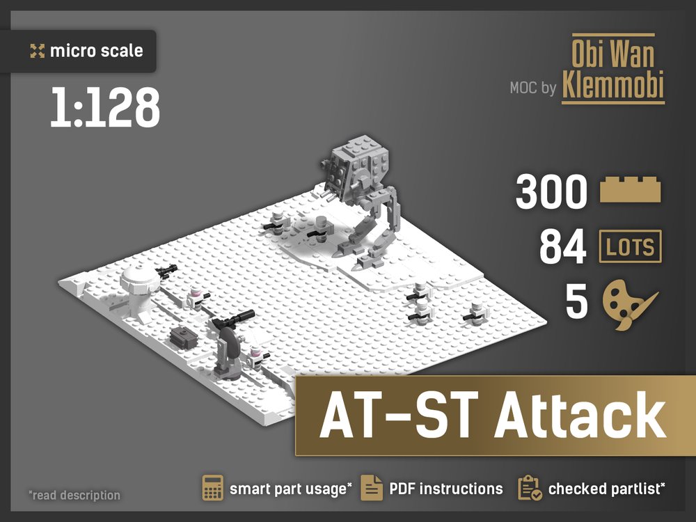 Lego Micro Series AT-ST Attack, 1:128