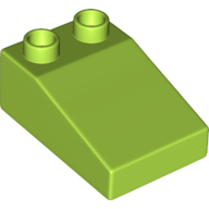 Lego Duplo Brick 3 x 2 Slope 33° / Lime