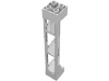 Lego Support 2 x 2 x 10 Girder Triangular Vertical - Type 1 - Solid Top, 3 Posts / White