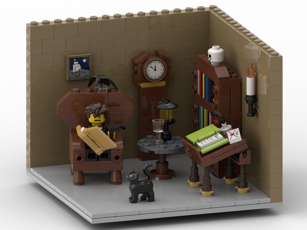 Lego Edgar Allan Poe's Study