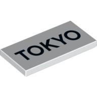 Lego Tile 2 x 4 with 'TOKYO' Print